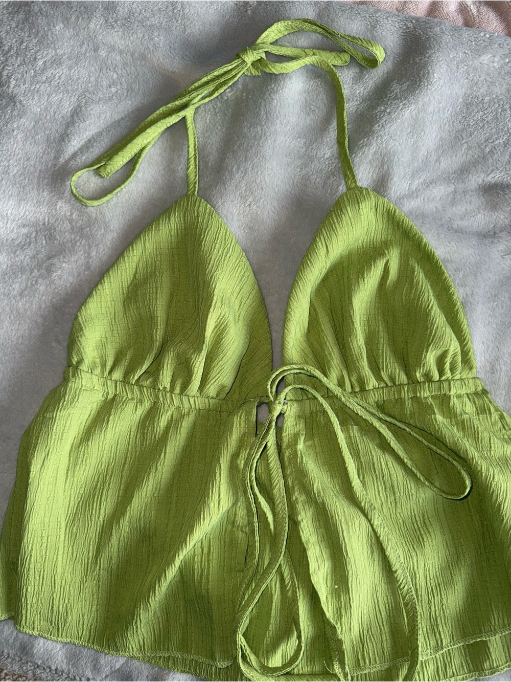 Amazon Lime Green Halter Tank Top